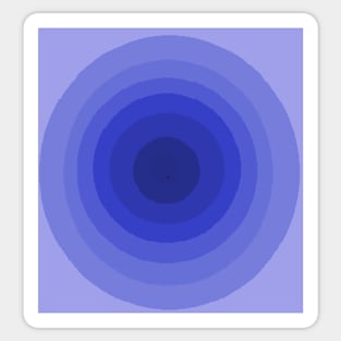 Circles of Blue Sticker